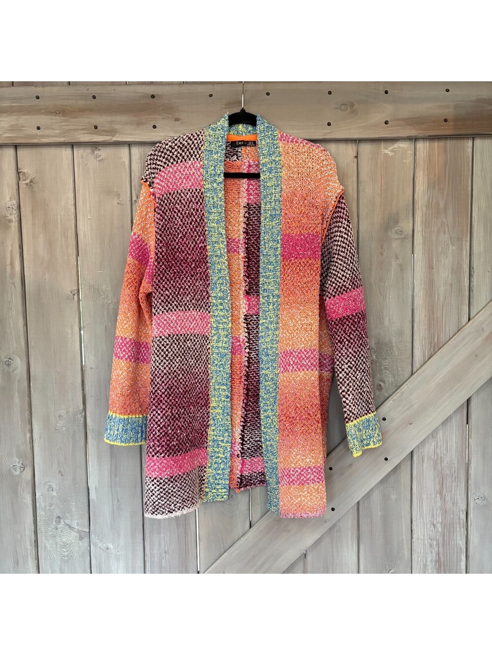 Dex veste tricot patchwork multi couleurs - contrycore - boho